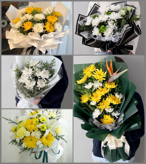 广东汕头市潮南区陇田镇敦灶村白事花束代送